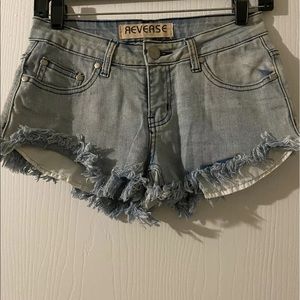 Women’s reverse cut off shorts size 8 (FITS SIZE 2) these are new without tags